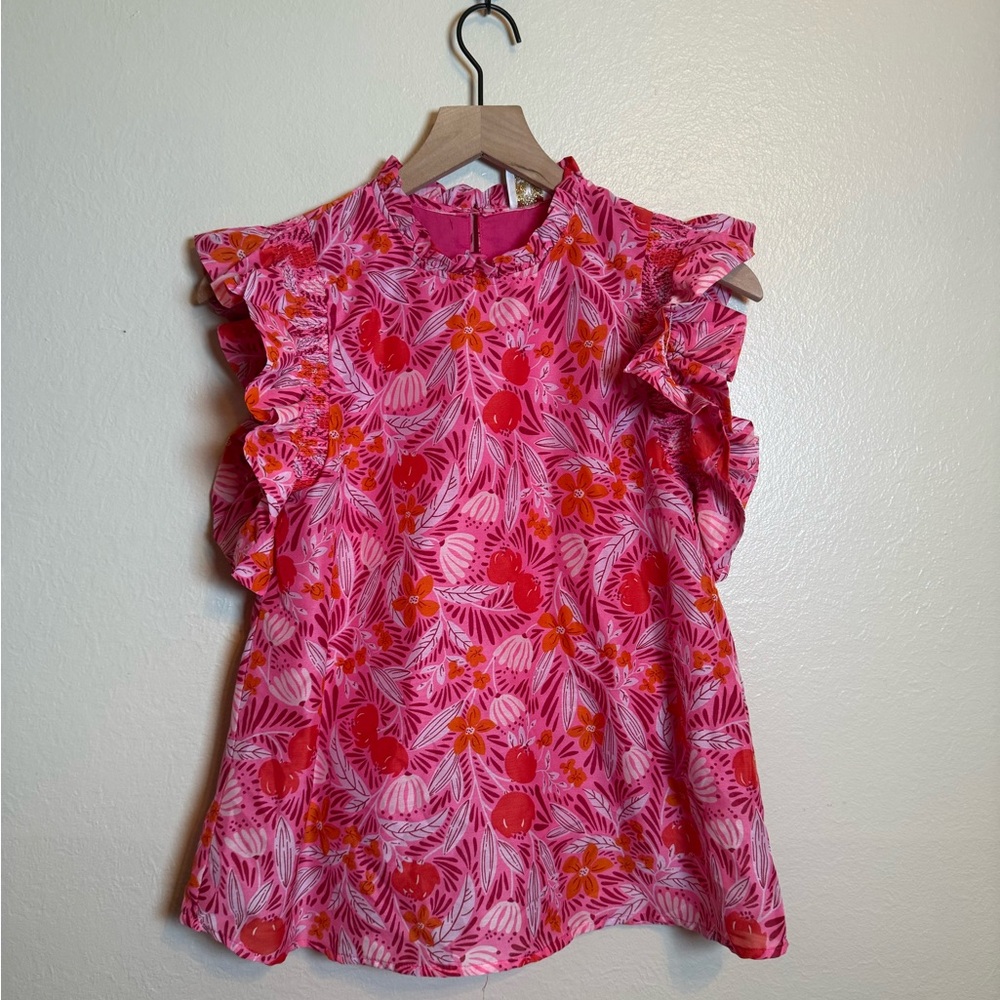 J.‎ Marie Ruby Ruffle Blouse - Picture 2 of 7